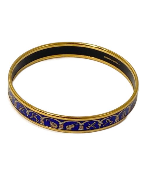 HERMES（エルメス）HERMES (エルメス) Email Bangle (エマイユバングル) ブルーの古着・服飾アイテム
