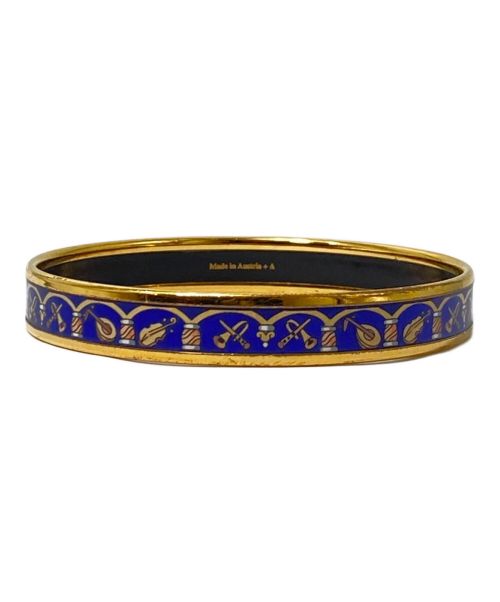 HERMES（エルメス）HERMES (エルメス) Email Bangle (エマイユバングル) ブルーの古着・服飾アイテム