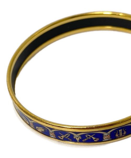 HERMES（エルメス）HERMES (エルメス) Email Bangle (エマイユバングル) ブルーの古着・服飾アイテム