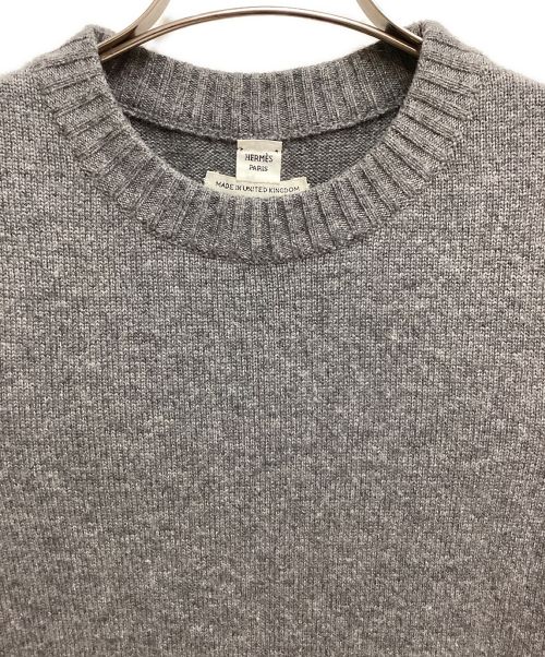 HERMES（エルメス）HERMES (エルメス) カシミヤチュニック グレー サイズ:38の古着・服飾アイテム