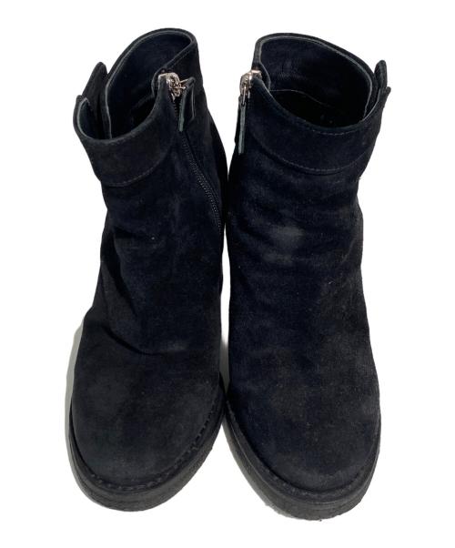 CHANEL（シャネル）CHANEL (シャネル) ダブルココ スウェードショートブーツ ブラック サイズ:36の古着・服飾アイテム