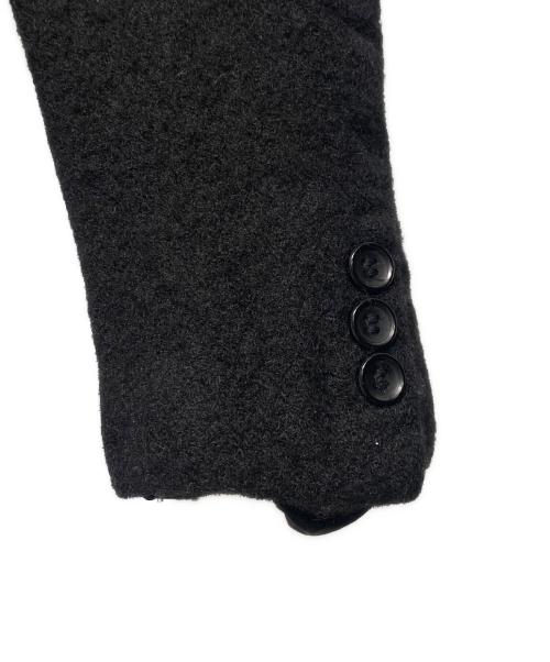 COMME des GARCONS HOMME PLUS（コムデギャルソンオムプリュス）COMME des GARCONS HOMME PLUS (コムデギャルソンオムプリュス) 23AW ファー切替縮絨ジャケット ブラック サイズ:Sの古着・服飾アイテム