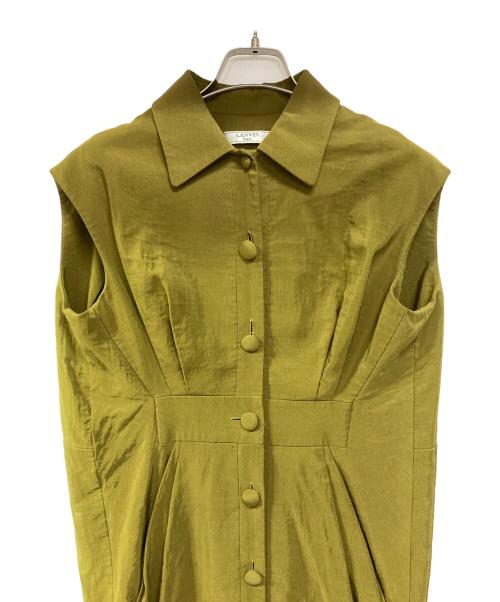 LANVIN（ランバン）LANVIN (ランバン) ブラウスワンピース グリーン サイズ:34の古着・服飾アイテム