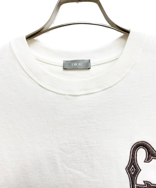 Dior（ディオール）Dior (ディオール) 23AW CD INTERLACED T-SHIRT ホワイト サイズ:Lの古着・服飾アイテム