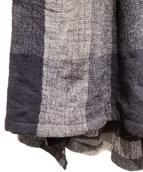 LIMI feu（リミフゥ）LIMI feu (リミフゥ) 23AW PLAID PATTERN DECONSTRUCTED  DRESS(プラットパターンデコンストラクテッドドレス) グレー×ネイビー サイズ:1の古着・服飾アイテム