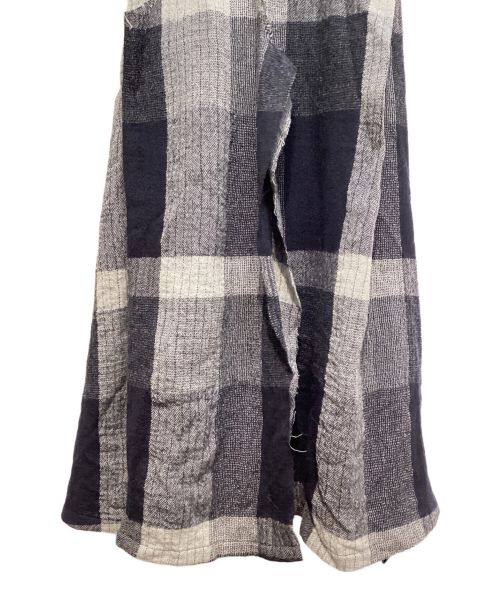 LIMI feu（リミフゥ）LIMI feu (リミフゥ) 23AW PLAID PATTERN DECONSTRUCTED  DRESS(プラットパターンデコンストラクテッドドレス) グレー×ネイビー サイズ:1の古着・服飾アイテム