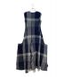 LIMI feu (リミフゥ) 23AW PLAID PATTERN DECONSTRUCTED  DRESS(プラットパターンデコンストラクテッドドレス) グレー×ネイビー サイズ:1：30000円