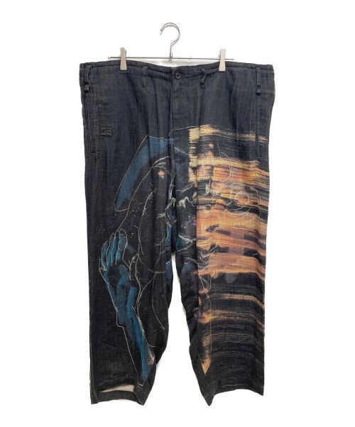 Yohji Yamamoto pour homme（ヨウジヤマモト プールオム）Yohji Yamamoto pour homme (ヨウジヤマモト プールオム) 20SS 変形片玉PプリントP ブラック サイズ:2の古着・服飾アイテム
