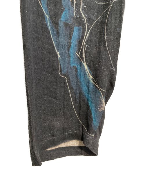 Yohji Yamamoto pour homme（ヨウジヤマモト プールオム）Yohji Yamamoto pour homme (ヨウジヤマモト プールオム) 20SS 変形片玉PプリントP ブラック サイズ:2の古着・服飾アイテム