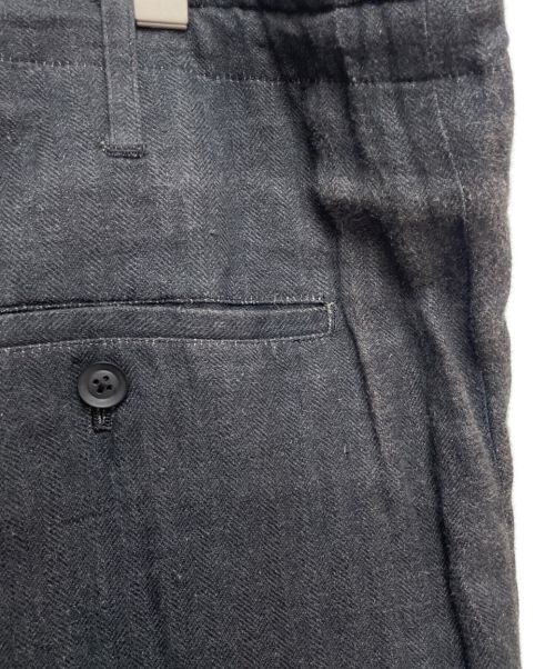 Yohji Yamamoto pour homme（ヨウジヤマモト プールオム）Yohji Yamamoto pour homme (ヨウジヤマモト プールオム) 20SS 変形片玉PプリントP ブラック サイズ:2の古着・服飾アイテム