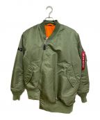 CDG×ALPHA INDUSTRIESシーディージー×アルファインダストリーズ）の古着「カスタムMA-1ジャケット」｜カーキ