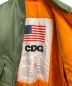 中古・古着 CDG (シーディージー) ALPHA INDUSTRIES (アルファインダストリーズ) カスタムMA-1ジャケット カーキ サイズ:M：40000円
