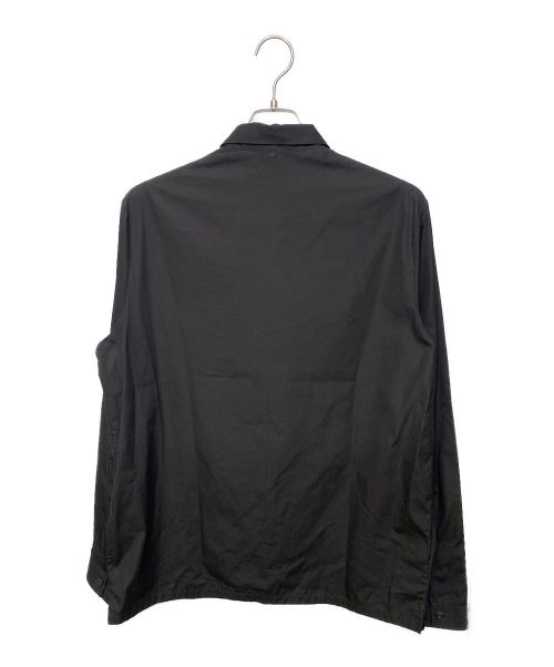 PRADA（プラダ）PRADA (プラダ) トライアングルパッチシャツ ブラック サイズ:Lの古着・服飾アイテム