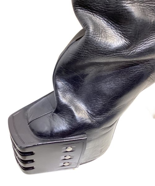 RICK OWENS（リックオウエンス）RICK OWENS (リックオウエンス) OBLIQUE PLATFORMS(オブリークプラットフォーム) ブラック サイズ:39の古着・服飾アイテム