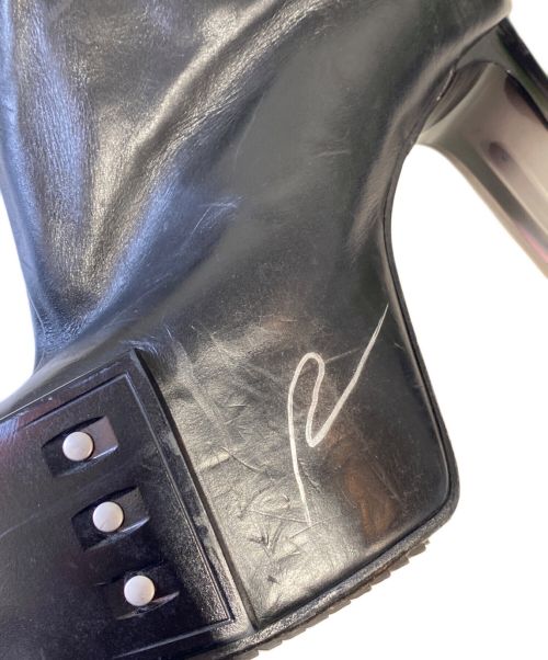 RICK OWENS（リックオウエンス）RICK OWENS (リックオウエンス) OBLIQUE PLATFORMS(オブリークプラットフォーム) ブラック サイズ:39の古着・服飾アイテム