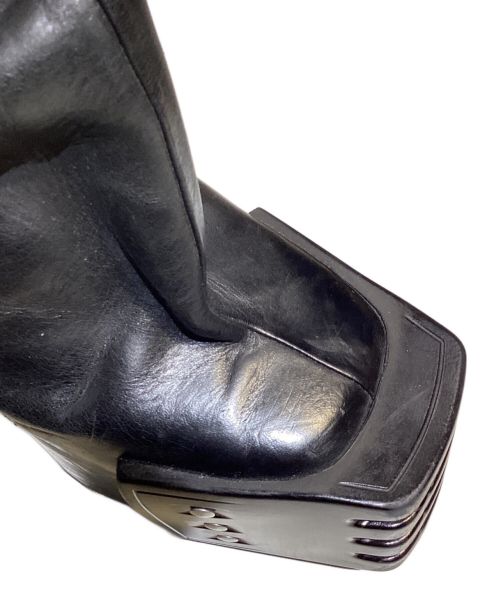 RICK OWENS（リックオウエンス）RICK OWENS (リックオウエンス) OBLIQUE PLATFORMS(オブリークプラットフォーム) ブラック サイズ:39の古着・服飾アイテム