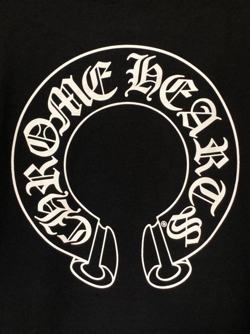 CHROME HEARTS（クロムハーツ）CHROME HEARTS (クロムハーツ) ホースシュープルオーバーパーカー ブラック サイズ:Lの古着・服飾アイテム