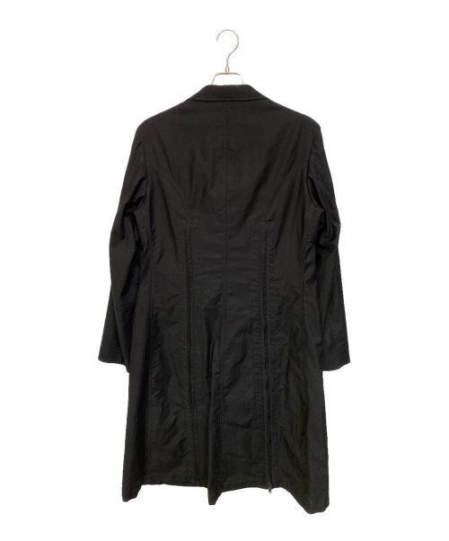 Yohji Yamamoto pour homme（ヨウジヤマモト プールオム）Yohji Yamamoto pour homme (ヨウジヤマモト プールオム) 23AW COTTON TWILL COAT WITH LONG ZIPPER DETAILS ブラック サイズ:2の古着・服飾アイテム