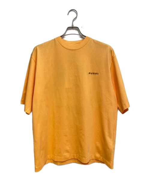 MARNI（マルニ）MARNI (マルニ) Flaminia Veronesi (フラミニア・ヴェロネージ) 23SS ロゴTシャツ オレンジ サイズ:46 未使用品の古着・服飾アイテム