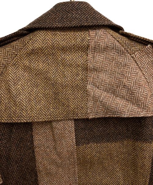 JUNYA WATANABE MAN（ジュンヤワタナベマン）JUNYA WATANABE MAN (ジュンヤワタナベマン) 23AW Woven Patch Trench Coat（ウーブンパッチトレンチコート） ブラウン サイズ:Mの古着・服飾アイテム