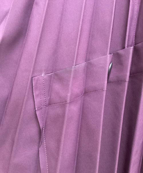 HOMME PLISSE ISSEY MIYAKE（オム プリッセ イッセイ ミヤケ）HOMME PLISSE ISSEY MIYAKE (オムプリッセ イッセイ ミヤケ) スタンドカラーイカコート パープル サイズ:3の古着・服飾アイテム