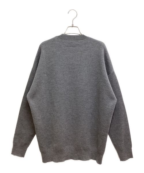 LOEWE（ロエベ）LOEWE (ロエベ) 23AW Heart print knit（ハートプリントニット） グレー サイズ:Sの古着・服飾アイテム