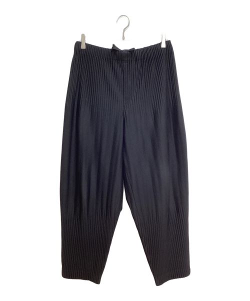 HOMME PLISSE ISSEY MIYAKE（オム プリッセ イッセイ ミヤケ）HOMME PLISSE ISSEY MIYAKE (オムプリッセ イッセイ ミヤケ) プリーツワイドパンツ ブラック サイズ:3の古着・服飾アイテム