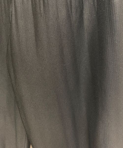 HOMME PLISSE ISSEY MIYAKE（オム プリッセ イッセイ ミヤケ）HOMME PLISSE ISSEY MIYAKE (オムプリッセ イッセイ ミヤケ) プリーツワイドパンツ ブラック サイズ:3の古着・服飾アイテム