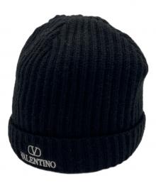 VALENTINO（ヴァレンティノ）の古着「ニットキャップ」｜ブラック
