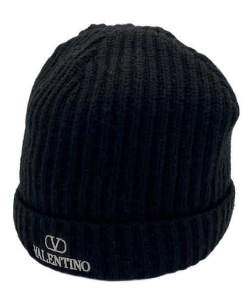 VALENTINO（ヴァレンティノ）VALENTINO (ヴァレンティノ) ニットキャップ ブラック サイズ:UNIの古着・服飾アイテム