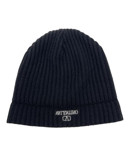VALENTINO（ヴァレンティノ）VALENTINO (ヴァレンティノ) ニットキャップ ブラック サイズ:UNIの古着・服飾アイテム