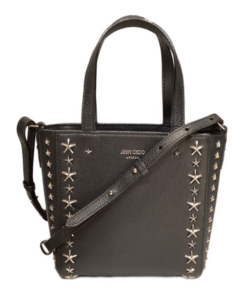 JIMMY CHOO（ジミーチュウ）JIMMY CHOO (ジミーチュウ) ミニペカジ ショルダーバッグ ブラックの古着・服飾アイテム