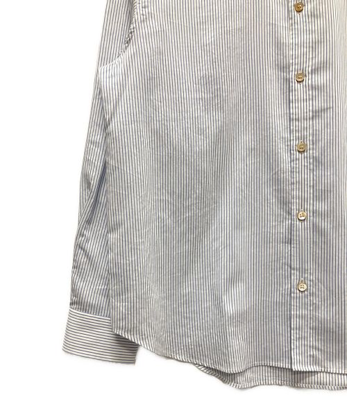 GUCCI（グッチ）GUCCI (グッチ) 24AW ストライプビスコースブレンドシャツ スカイブルー サイズ:40の古着・服飾アイテム