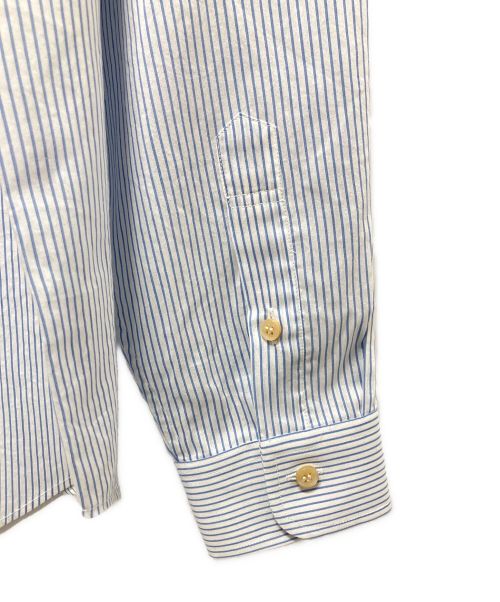 GUCCI（グッチ）GUCCI (グッチ) 24AW ストライプビスコースブレンドシャツ スカイブルー サイズ:40の古着・服飾アイテム