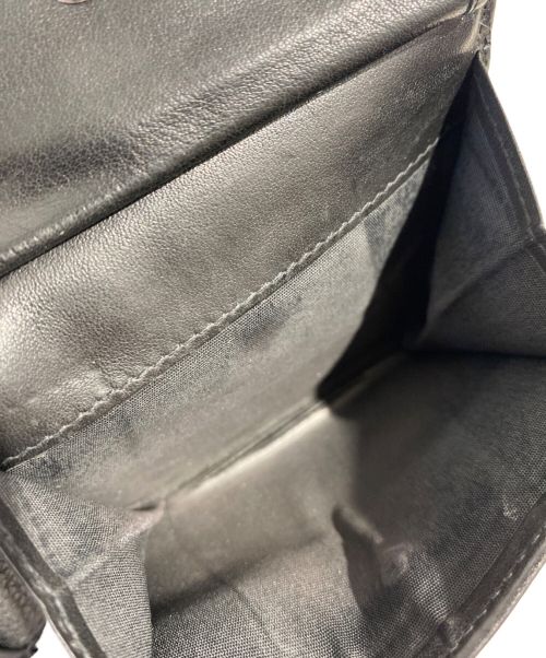 Christian Dior（クリスチャン ディオール）Christian Dior (クリスチャン ディオール) CDアイコン 3つ折り財布 ブラックの古着・服飾アイテム
