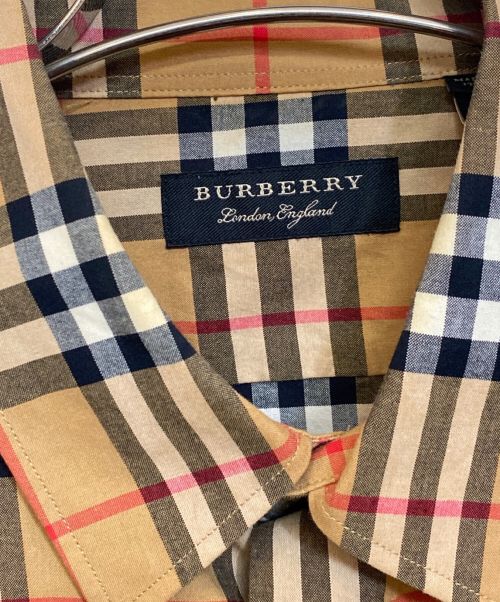 BURBERRY（バーバリー）BURBERRY (バーバリー) ノバチェックチェックシャツ ベージュ サイズ:Lの古着・服飾アイテム