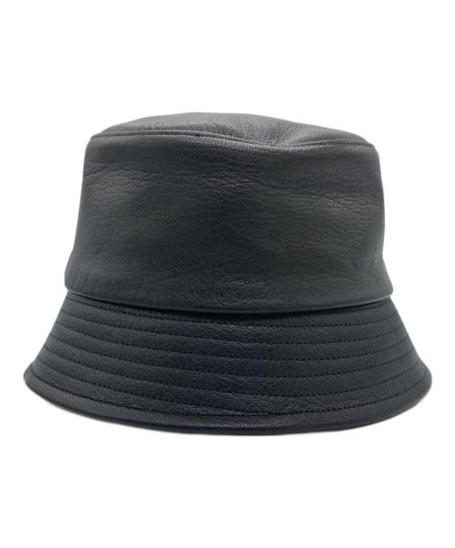 kijima takayuki（キジマタカユキ）kijima takayuki (キジマタカユキ) レザーハット ブラックの古着・服飾アイテム