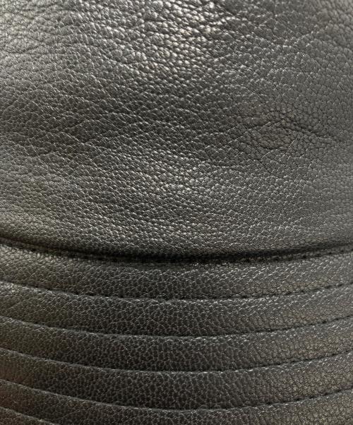 kijima takayuki（キジマタカユキ）kijima takayuki (キジマタカユキ) レザーハット ブラックの古着・服飾アイテム