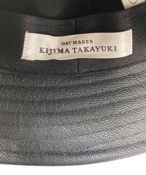 kijima takayuki（キジマタカユキ）kijima takayuki (キジマタカユキ) レザーハット ブラックの古着・服飾アイテム