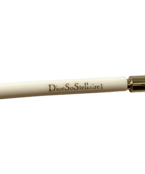Christian Dior（クリスチャン ディオール）Christian Dior (クリスチャン ディオール) Color Lens Square Sunglasses（カラーレンズスクエアサングラス） ホワイト サイズ:59□17 145の古着・服飾アイテム