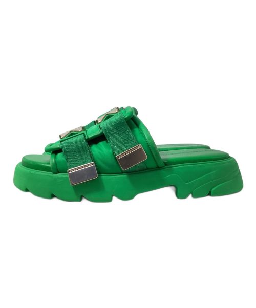 BOTTEGA VENETA（ボッテガベネタ）BOTTEGA VENETA (ボッテガベネタ) FLASH SANDAL(フラッシュサンダル) グリーン サイズ:43の古着・服飾アイテム