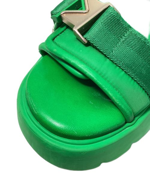 BOTTEGA VENETA（ボッテガベネタ）BOTTEGA VENETA (ボッテガベネタ) FLASH SANDAL(フラッシュサンダル) グリーン サイズ:43の古着・服飾アイテム