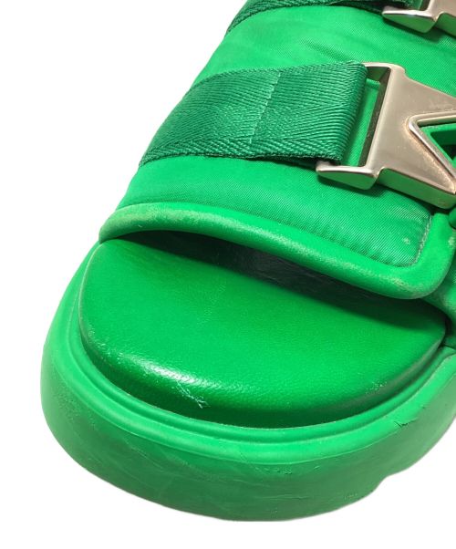 BOTTEGA VENETA（ボッテガベネタ）BOTTEGA VENETA (ボッテガベネタ) FLASH SANDAL(フラッシュサンダル) グリーン サイズ:43の古着・服飾アイテム