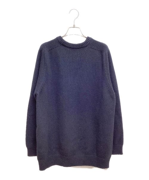 CELINE（セリーヌ）CELINE (セリーヌ) カシミヤクルーネックニット ネイビー サイズ:Lの古着・服飾アイテム