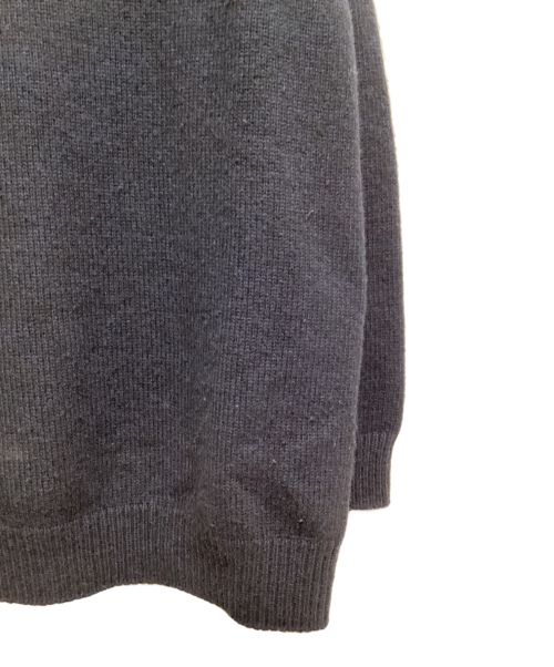 CELINE（セリーヌ）CELINE (セリーヌ) カシミヤクルーネックニット ネイビー サイズ:Lの古着・服飾アイテム