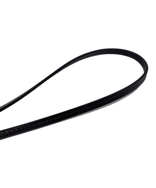 PRADA（プラダ）PRADA (プラダ) Triangle Logo Plate Loop Tie（三角ロゴプレートループタイ） ブラック サイズ:-の古着・服飾アイテム