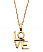 Saint Laurent Parisサンローランパリ）の古着「LOVEネックレス」｜ゴールド