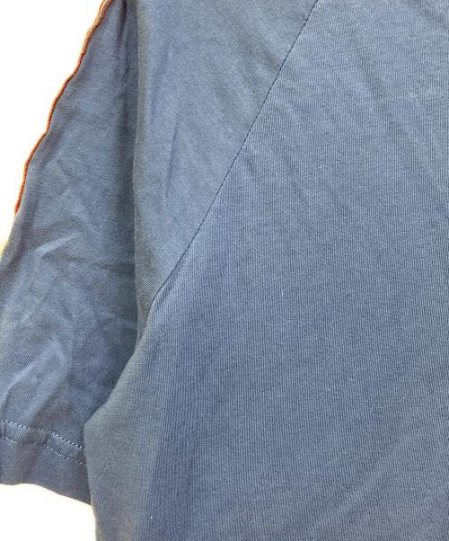 ARMANI EXCHANGE（アルマーニ エクスチェンジ）ARMANI EXCHANGE (アルマーニ エクスチェンジ) ロゴジッパーポロシャツ ブルー サイズ:Mの古着・服飾アイテム