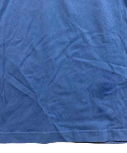 ARMANI EXCHANGE（アルマーニ エクスチェンジ）ARMANI EXCHANGE (アルマーニ エクスチェンジ) ロゴジッパーポロシャツ ブルー サイズ:Mの古着・服飾アイテム