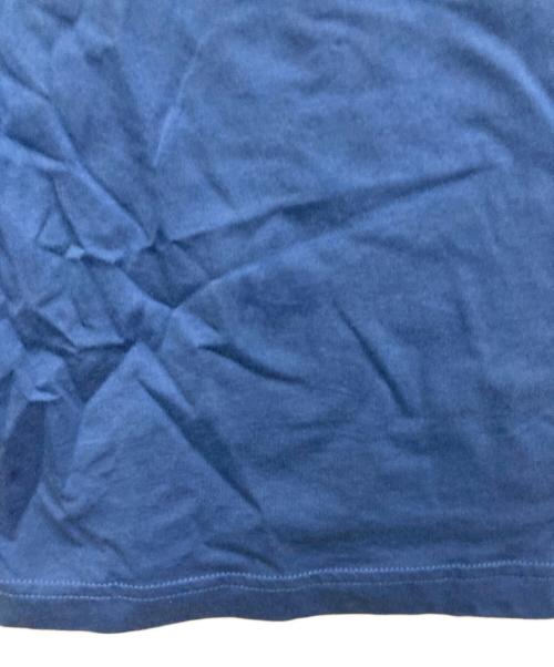 ARMANI EXCHANGE（アルマーニ エクスチェンジ）ARMANI EXCHANGE (アルマーニ エクスチェンジ) ロゴジッパーポロシャツ ブルー サイズ:Mの古着・服飾アイテム